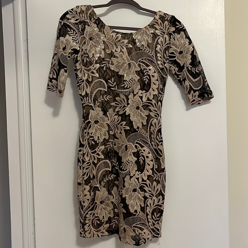 Dainty Hooligan Sequin Cocktail Dress, scoopback, S